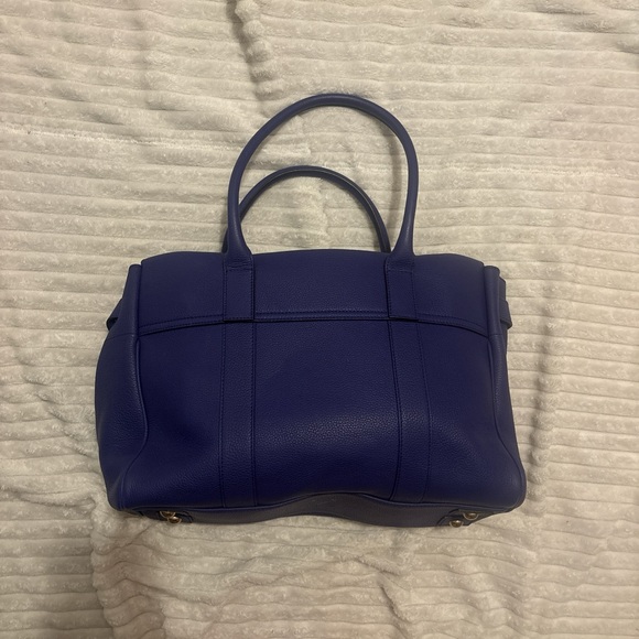 Mulberry Royal Blue Leather Satchel - Picture 3 of 5
